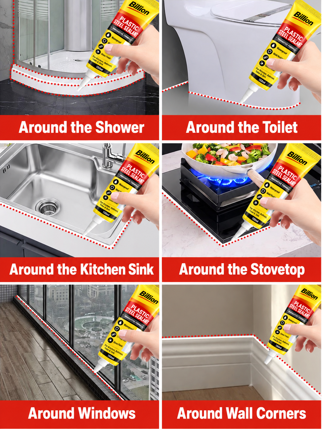 BILLION®🛠️ Waterproof Seam & Gap Repair Sealant Kit
