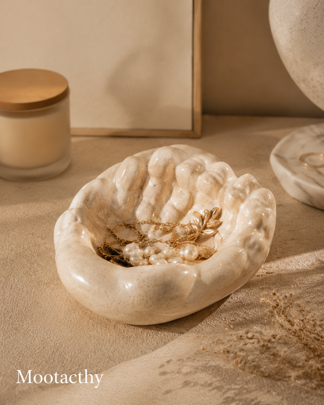 Mootacthy Organic Wave Sculptural Tray