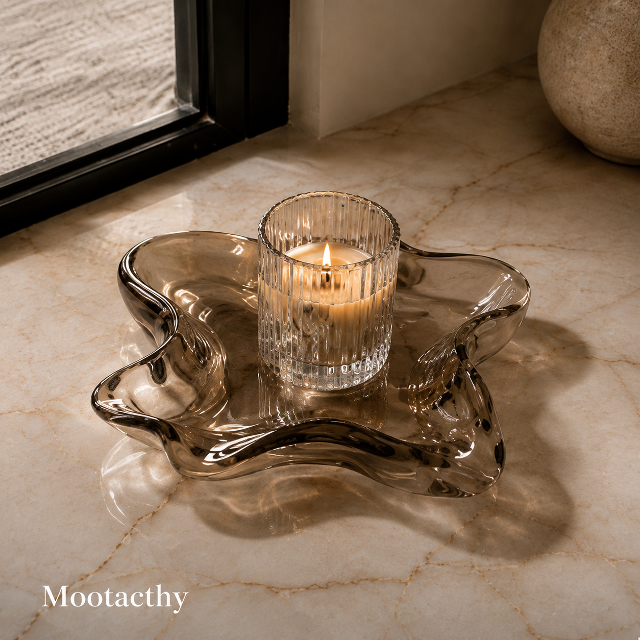 Mootacthy Fluid Glass Sculptural Tray
