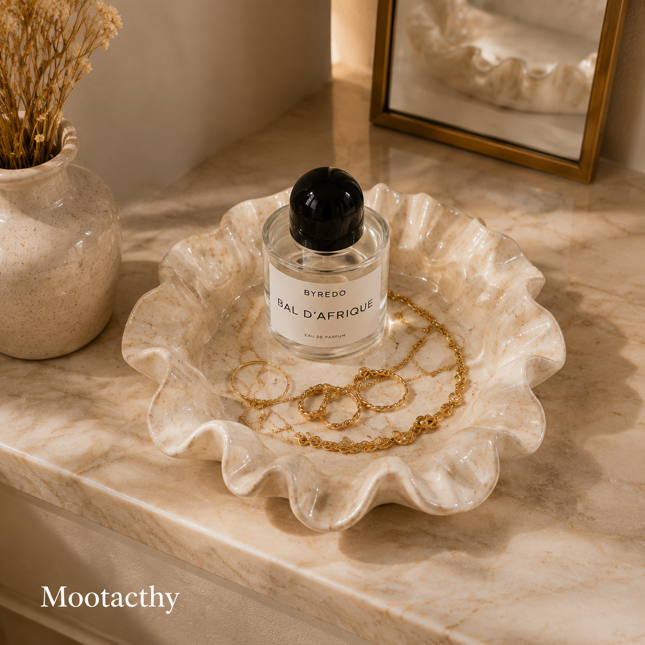 Mootacthy Bloom Wave Ceramic Sculptural Tray