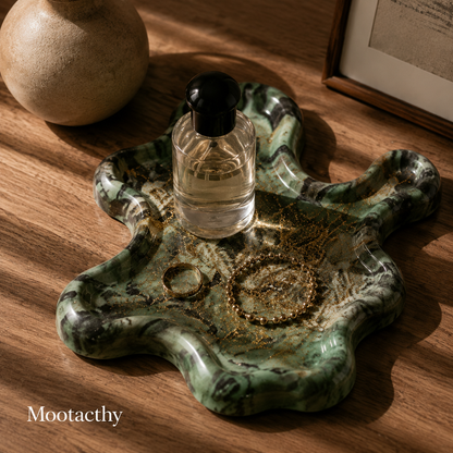 Mootacthy Emerald River Organic Sculptural Tray